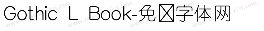 Gothic L Book字体转换